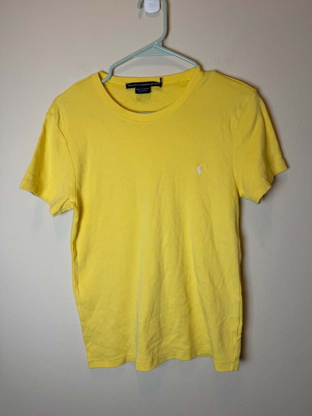Ralph Lauren Sport T-Shirt Size XL Yellow Cotton Crewneck